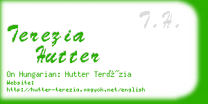 terezia hutter business card